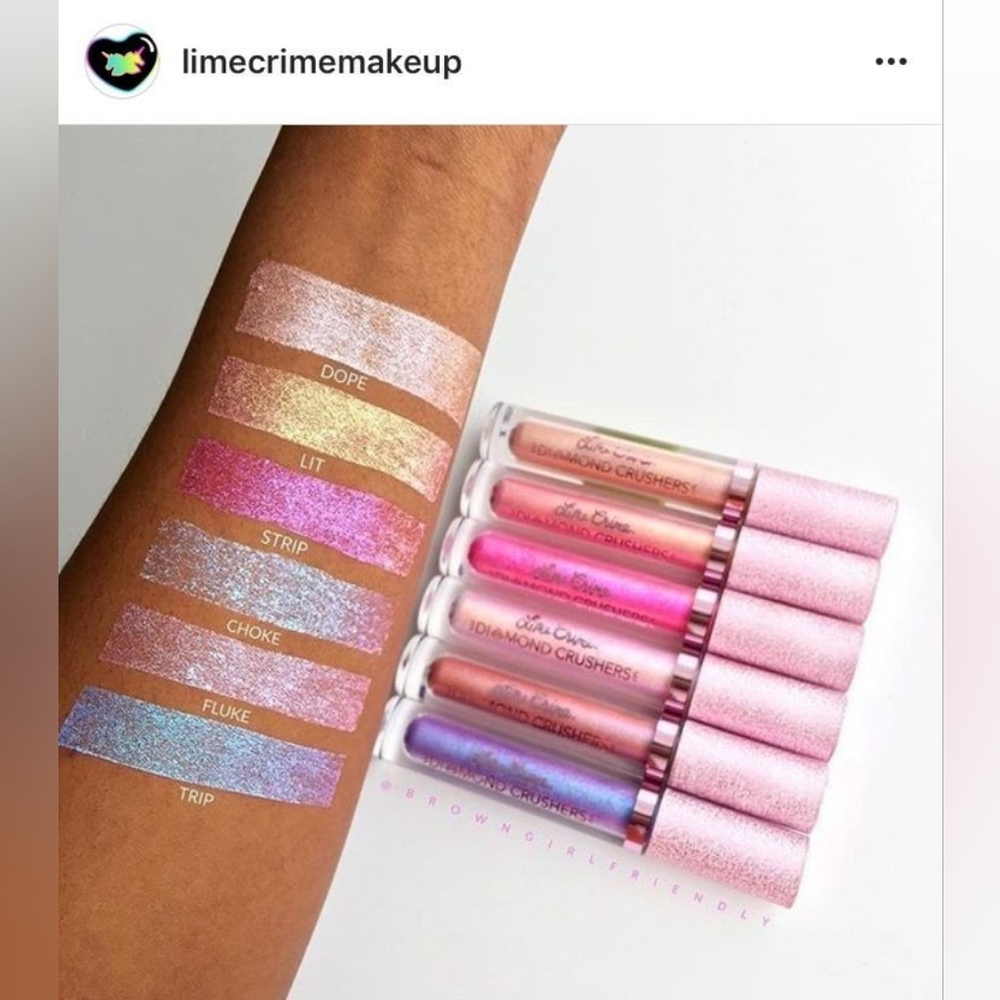 Fluke | Lime Crime Diamond Crushers | Lip Topper | Brand New | Authentic - Picture 6 of 16